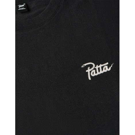 TSHIRT PATTA SNAKE HEART BLACK