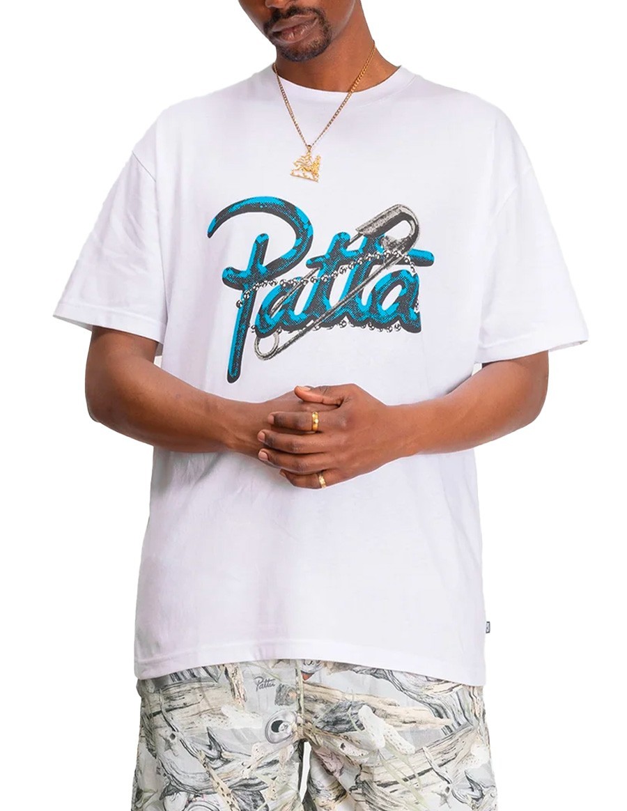 TSHIRT PATTA PINNED WHITE