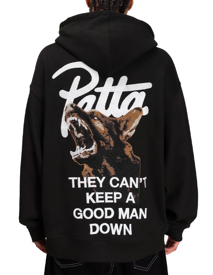 SWEAT PATTA BARK BOXY BLACK