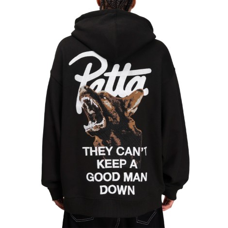 SWEAT PATTA BARK BOXY BLACK