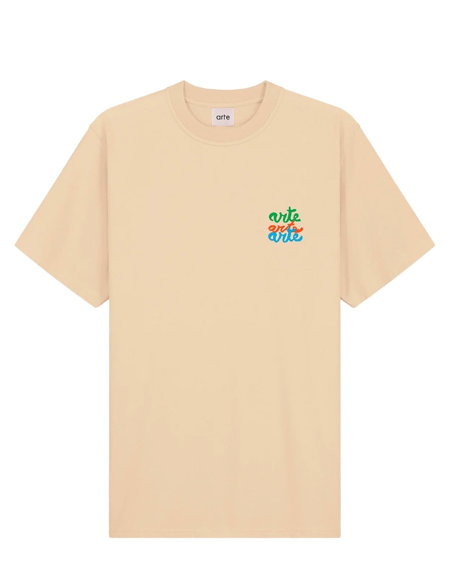 MULTI LOGO T-SHIRT CREAM