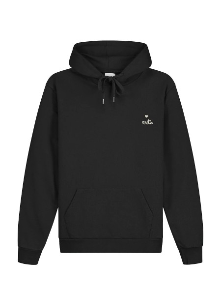 HEART LOGO HOODIE BLACK