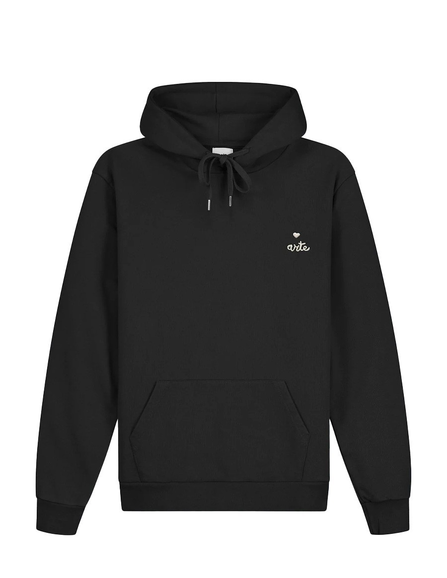 HEART LOGO HOODIE BLACK