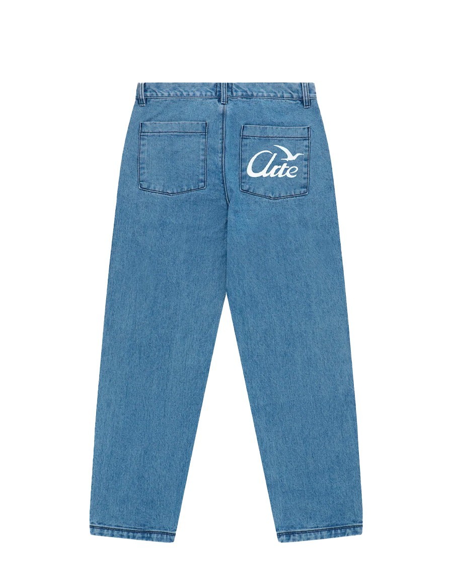 BIRD DENIM PANTS BLEACH