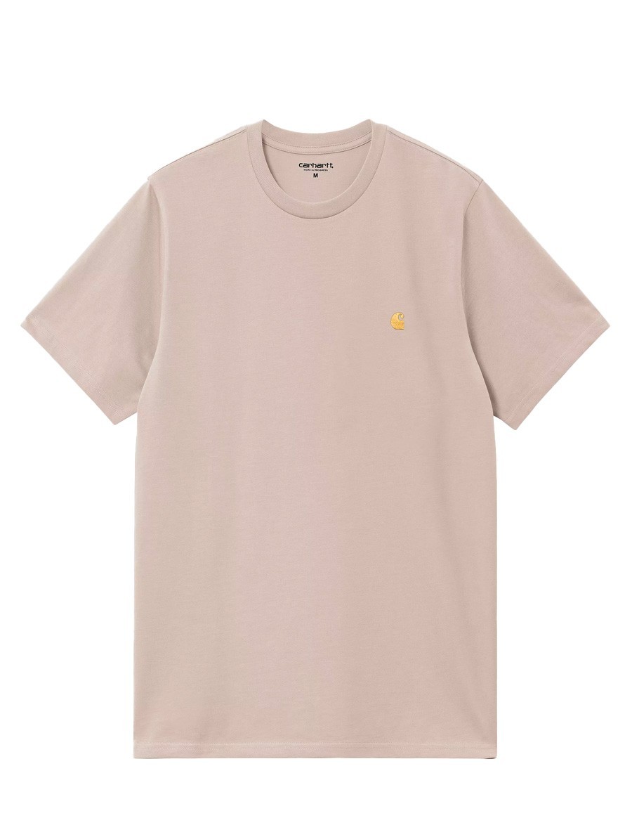 TSHIRT S/S CHASE DUSKY BEIGE GOLD