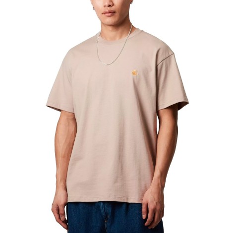 TSHIRT S/S CHASE DUSKY BEIGE GOLD