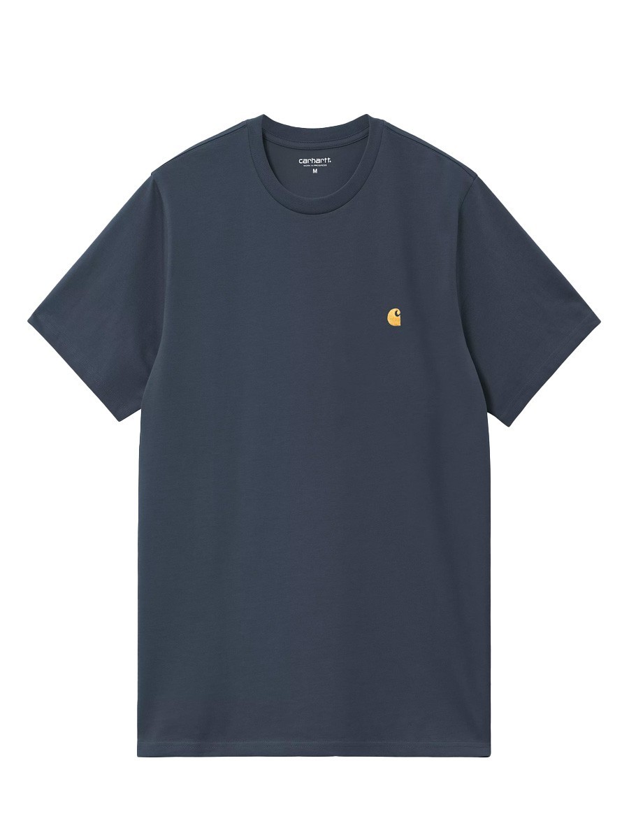 TSHIRT S/S DUSKY BLUE GOLD