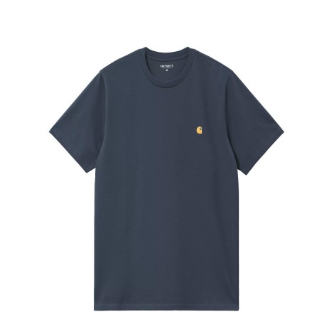 TSHIRT S/S DUSKY BLUE GOLD