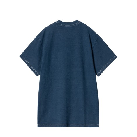 T-SHIRT S/S INGO POCKET DARK BLUE GARMENT DYED