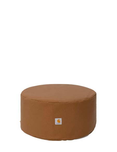 POUF CANVAS HAMILTON BROWN