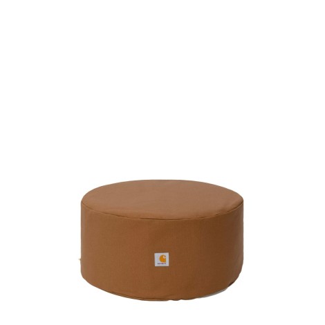 POUF CANVAS HAMILTON BROWN