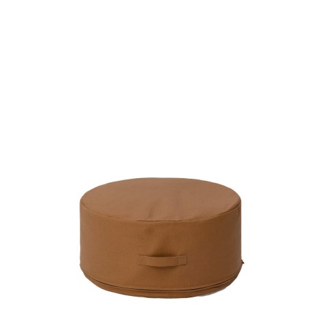 POUF CANVAS HAMILTON BROWN