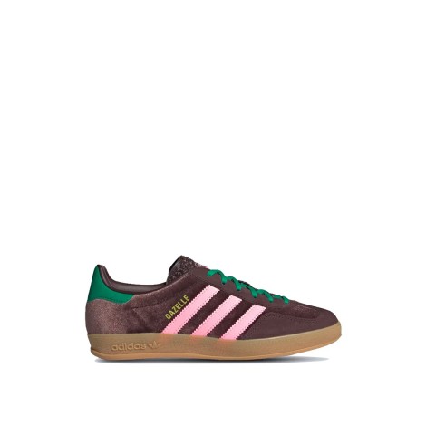 GAZELLE INDOOR DARK BROWN / GLOW PINK / COURT GREEN