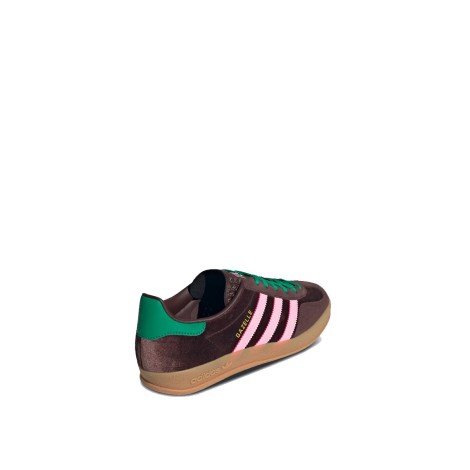 Adidas Gazelle - Sneakers - Dark brown/Glow pink/Court green