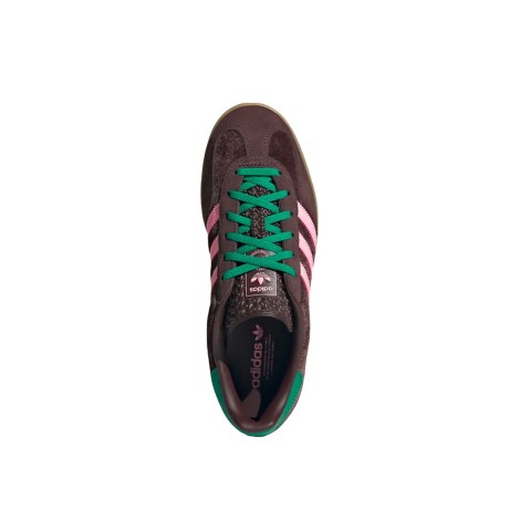 Adidas Gazelle - Sneakers - Dark brown/Glow pink/Court green