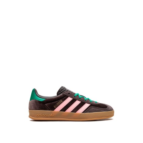 Adidas Gazelle - Sneakers - Dark brown/Glow pink/Court green