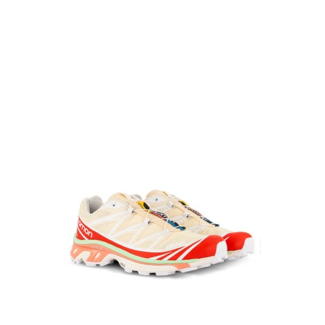 Salomon Xt-6 - Sneakers - Shortbread/Poppy red/Greash