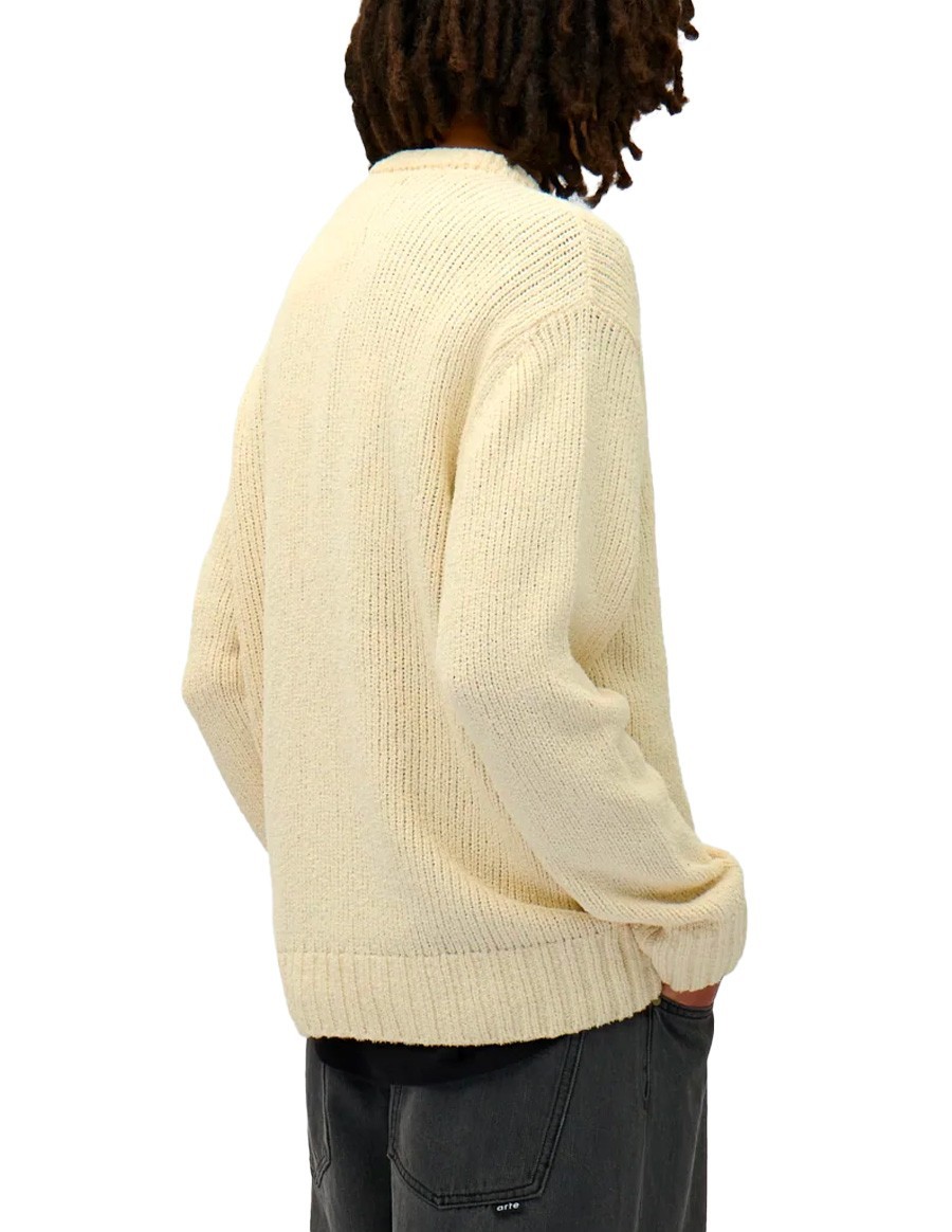 LOGO KNIT SWEATER CREAM