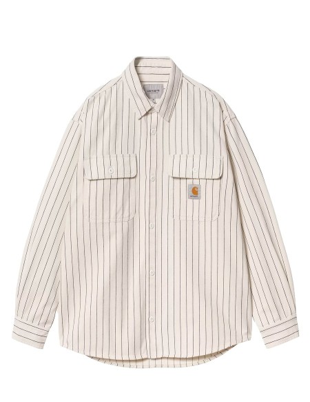 HENDRY SHIRT JAC SEATON STRIPE WAX / DARK NAVY RINSED