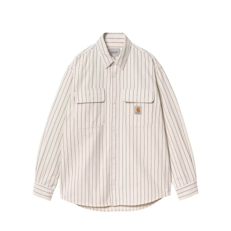 HENDRY SHIRT JAC SEATON STRIPE WAX / DARK NAVY RINSED