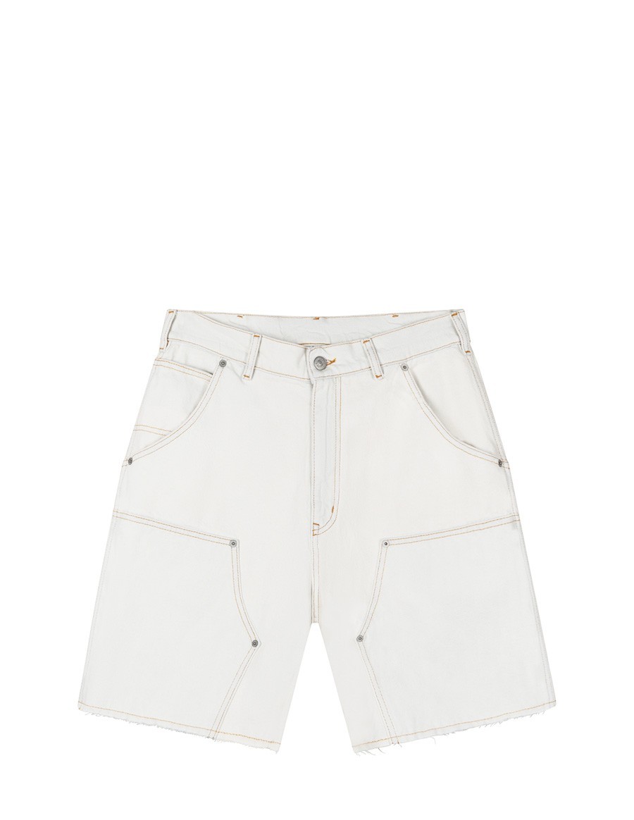 SHORTS STUD DENIM ECRU