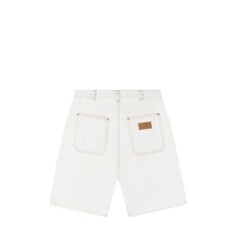 SHORTS STUD DENIM ECRU