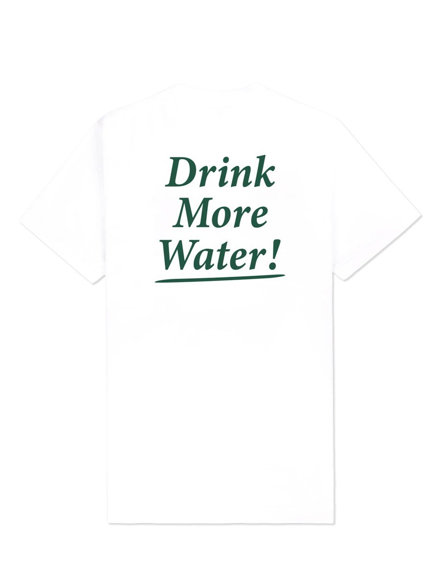 TSHIRT DRINK MORE WATER WHITE