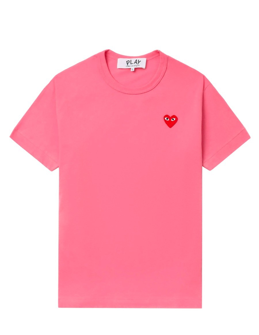 T-SHIRT RED EMBLEM PINK