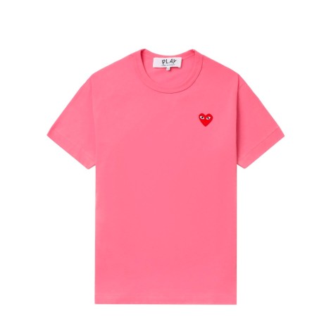 T-SHIRT RED EMBLEM PINK