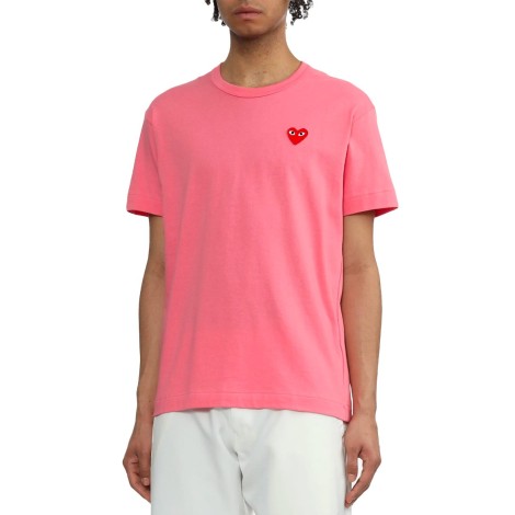 T-SHIRT RED EMBLEM PINK