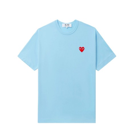 T-SHIRT RED EMBLEM BLUE