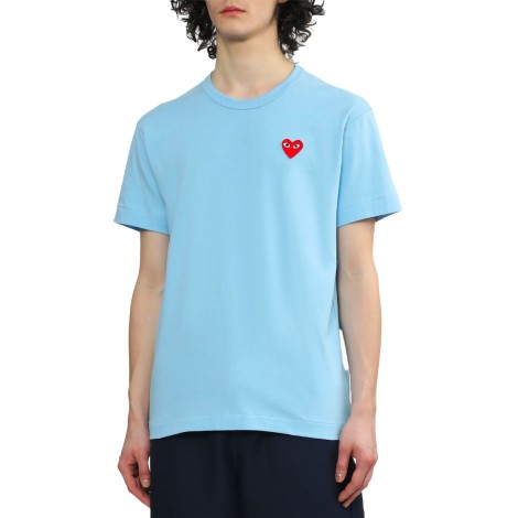 T-SHIRT RED EMBLEM BLUE