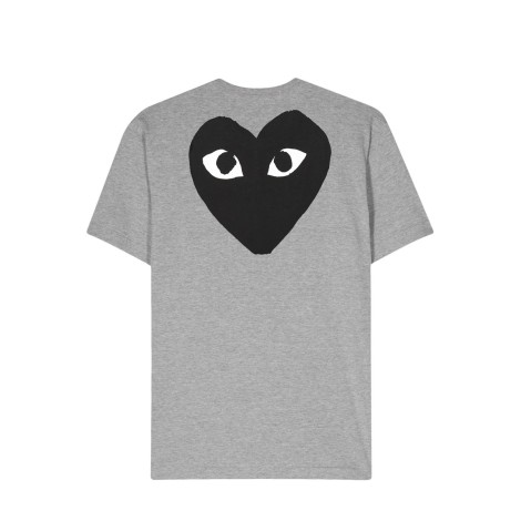 T-SHIRT LOGO PRINT BACK HEART GREY