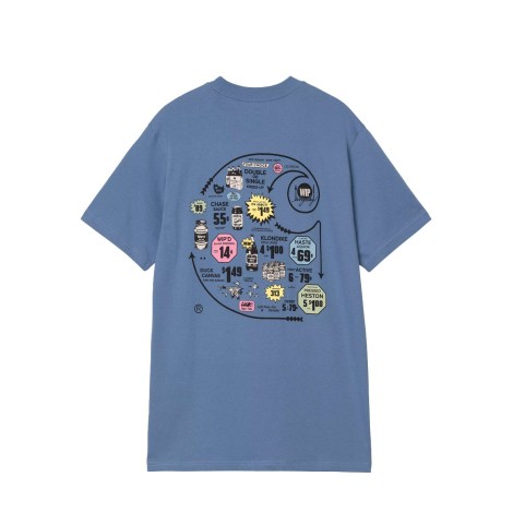 S/S CATALOGUE C LOGO T-SHIRT BLUE IRIS