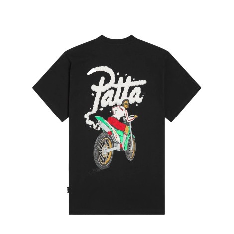 PATTA BIKER T-SHIRT BLACK