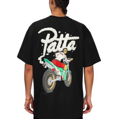 PATTA BIKER T-SHIRT BLACK