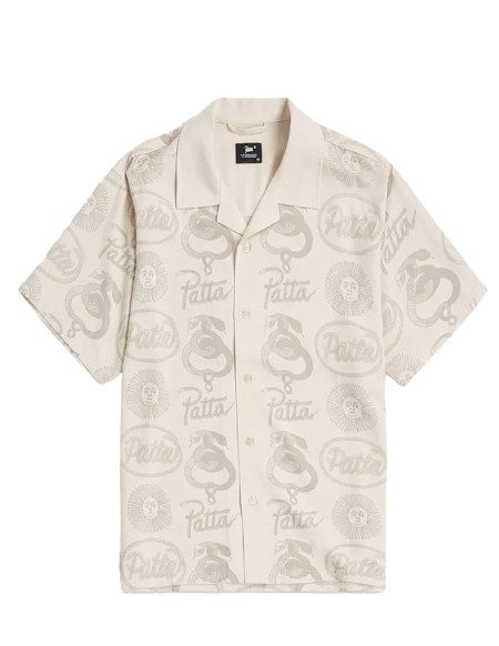 Patta Serpentes Summer Shirt - Pumic stone