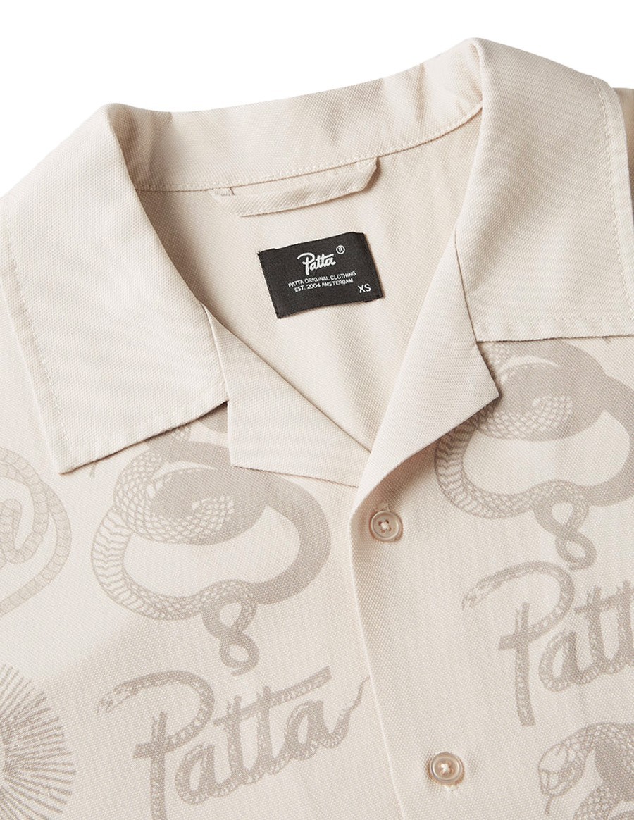 PATTA SERPENTES SUMMER SHIRT PUMIC STONE