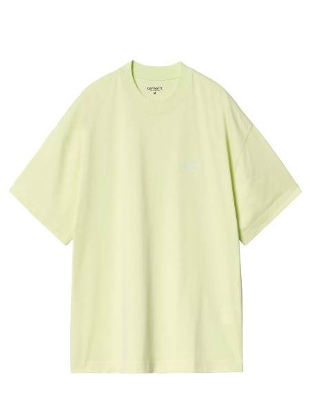 S/S SIGNATURE SCRIPT T-SHIRT AIR GREEN / WHITE