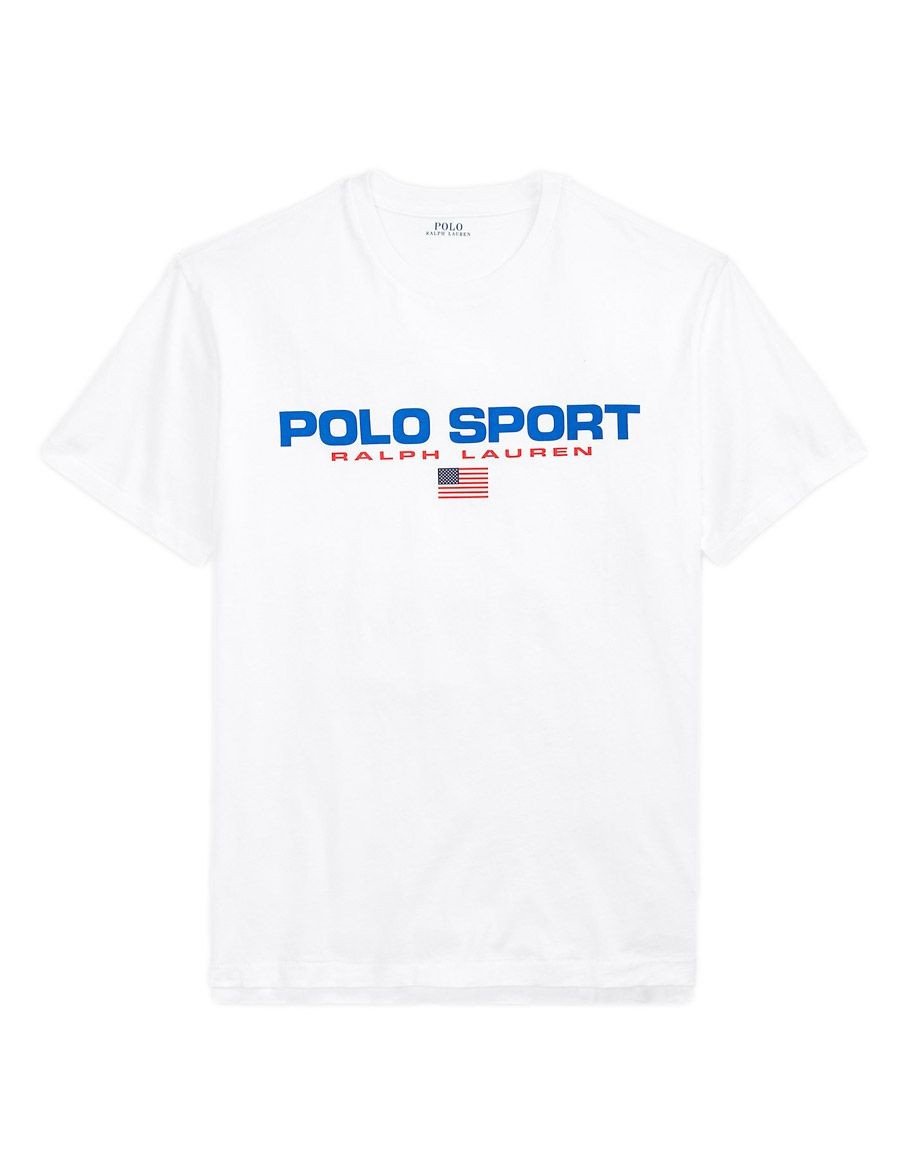 RALPH LAUREN POLO SPORT TEE SHIRT PL BLANC LA FABRIC SHOP