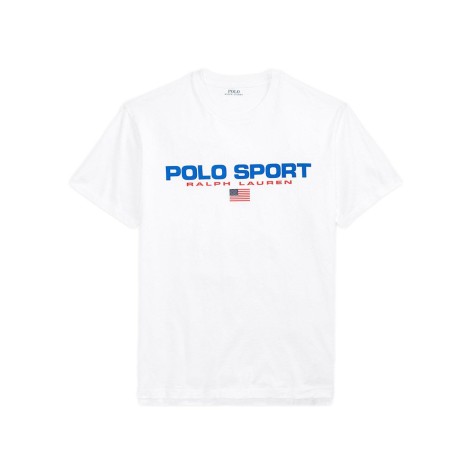 RALPH LAUREN POLO SPORT TEE SHIRT PL BLANC LA FABRIC SHOP