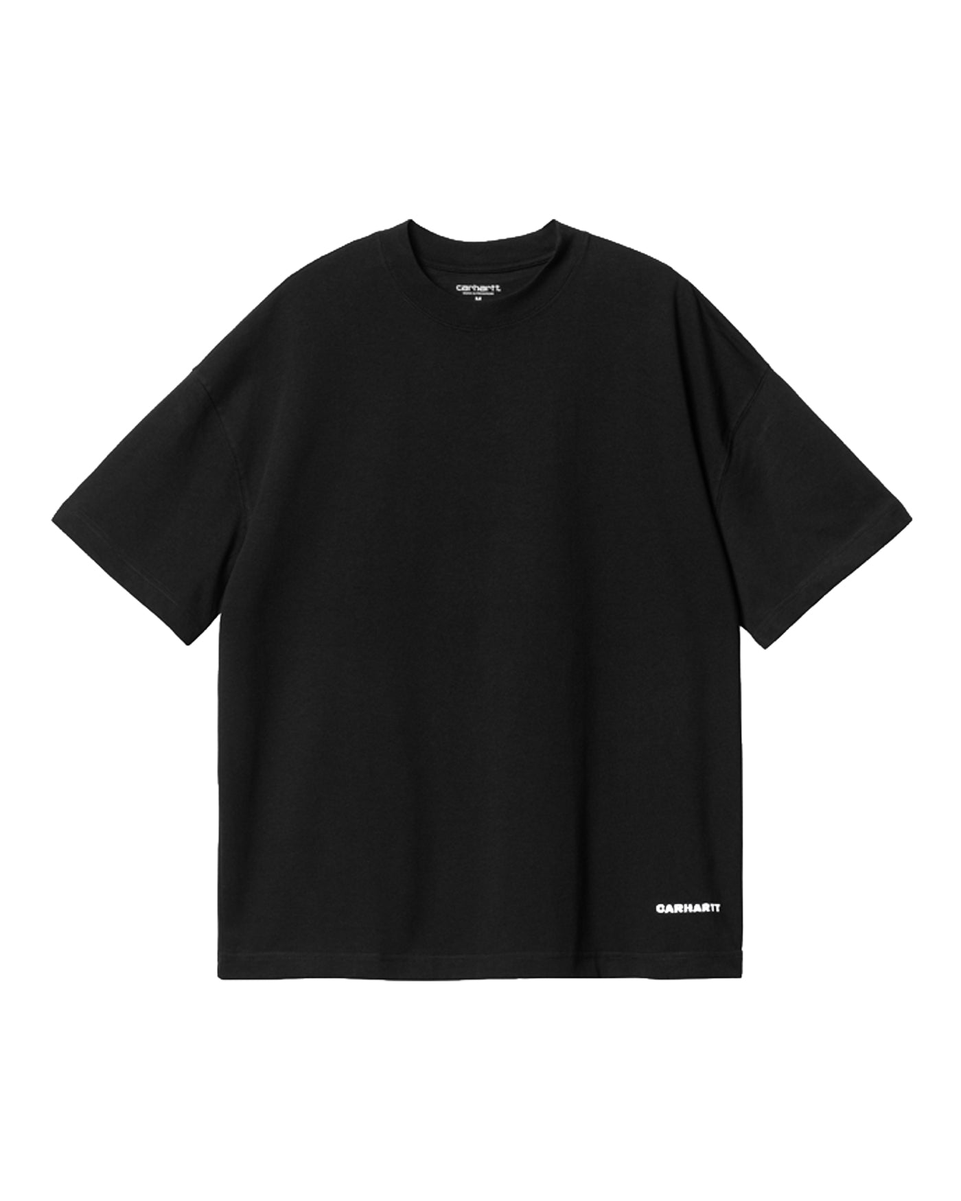 T-shirt Link Script Carhartt WIP noir logo script blanc face