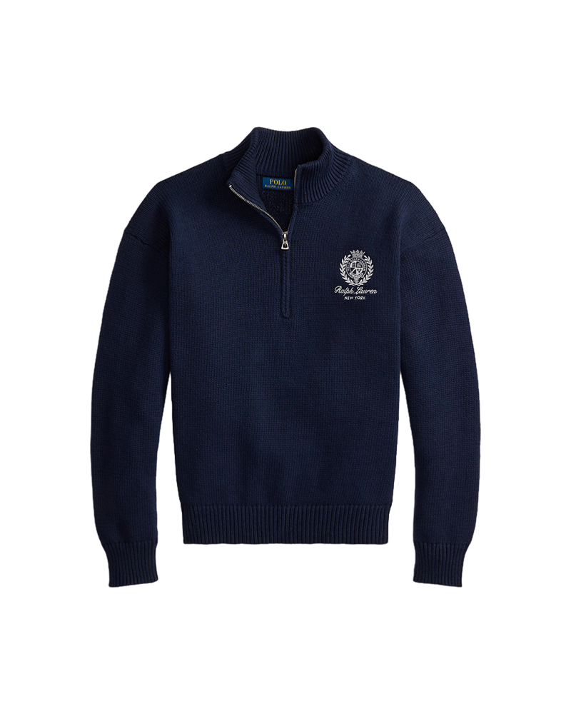 DRIVER HALF ZIP PULLOVER HUNTER NAVY