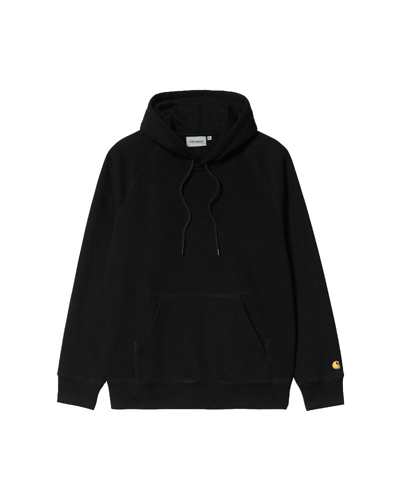 SWEAT HOODED CHASE BLACK GOLD