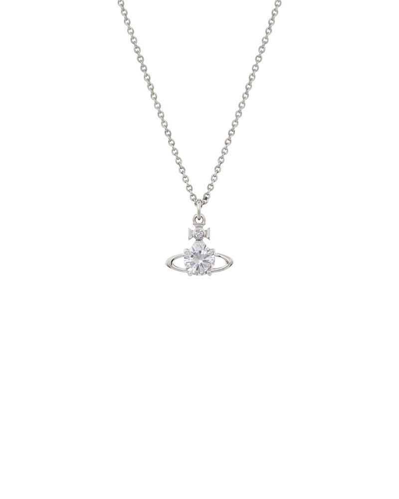REINA PENDANT PLATINUM WHITE CZ