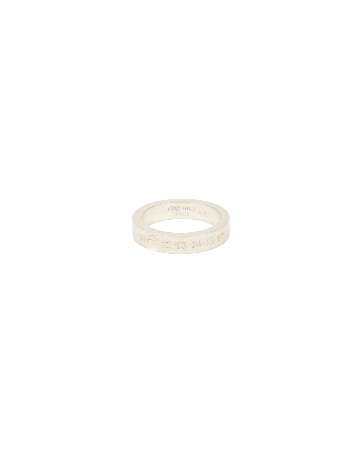 Bague Maison Margiela Number Reference 4 mm argent vue de face