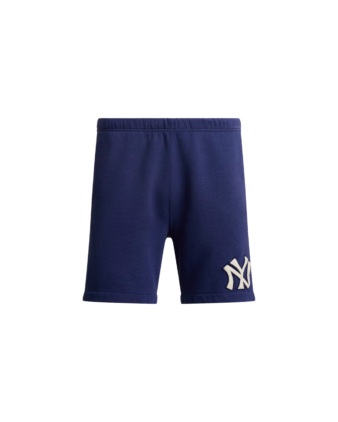 Short en molleton Ralph Lauren Vintage Fleece bleu marine NY face