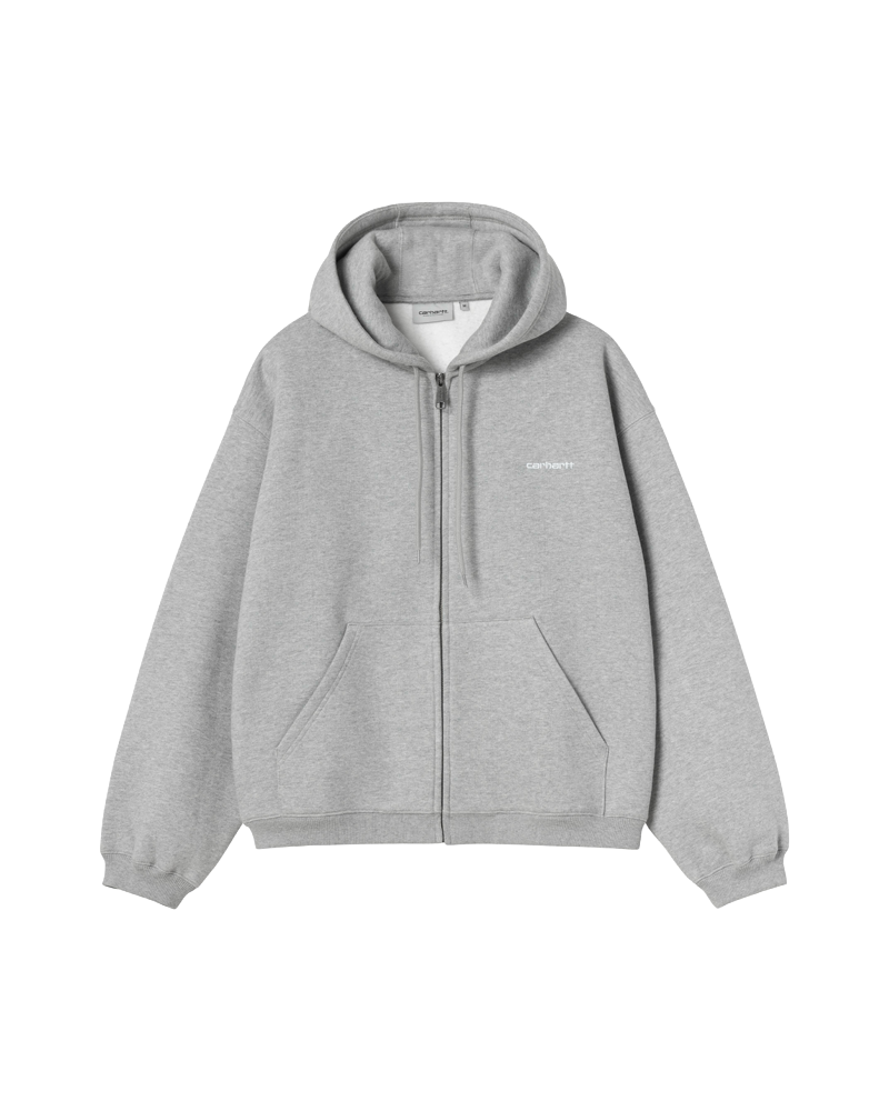 HOODED EBBERT JACKET GREY HEATHER / WHITE