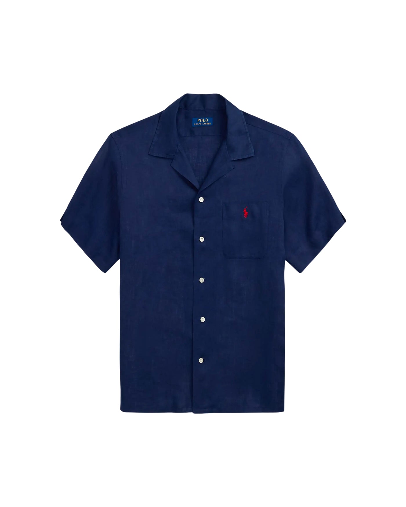 SHIRT S/S SPORT LINEN NEWPORT NAVY