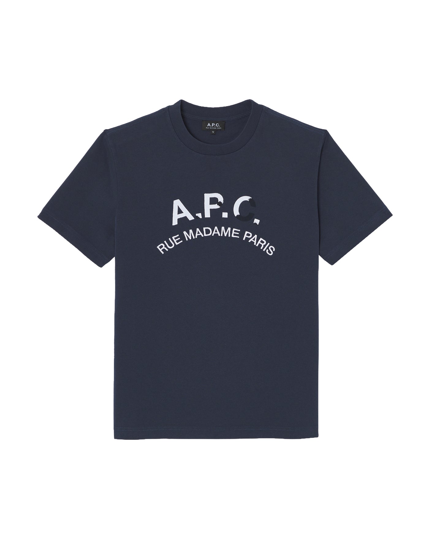 T-shirt A.P.C Vintage marine logo brodé Rue Madame Paris face